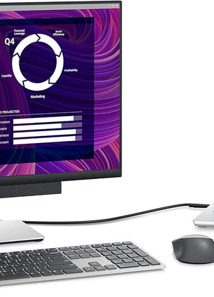 Dell P2423D Monitor - 23.80-inches QHD (2560 x 1440) 60Hz Display, sRGB 99%, 5ms Response Time, HDMI/DP/USB 3.2 Gen 1 Connectivity, Height/Tilt/Swivel/Pivot Adjustability, 16.7 Million Colors - Black