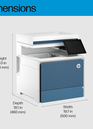 HP Color LaserJet Enterprise MFP 5800dn Printer, Print, Scan, Copy, Best for Business (6QN29A)