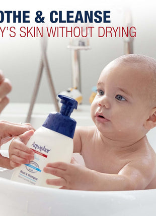 Aquaphor Baby Body Wash and Shampoo, Gentle Formula, 24.4 FL OZ | Tear Free Shampoo and Body Wash for Baby, Gently Cleanses, Non-Drying and Fragrance Free, Pediatrician Recommended Brand
