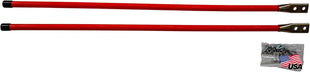 Buyers Products 1308110 Fluorescent Nylon Orange Bumper Guide Kit, 3/4 Inch Diameter Sight Rods, 36 Inch Pair, Bolt On, High Visibility Plow & Bumper Markers for Pickup Trucks