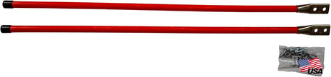 Buyers Products 1308110 Fluorescent Nylon Orange Bumper Guide Kit, 3/4 Inch Diameter Sight Rods, 36 Inch Pair, Bolt On, High Visibility Plow & Bumper Markers for Pickup Trucks