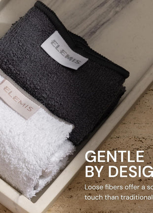 ELEMIS Cleansing Cloth Duo, Luxury Face Cloths for Cleansing, 2-Pack