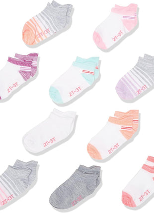 Hanes Baby And Toddler Socks, Non-slip Grip Ankle Socks, Boys' and Girls', Multipacks