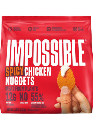 Impossible, Frozen Chicken Nuggets Spicy Plant Based, 13.5 Ounce