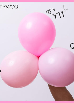 PartyWoo Light Pink Balloons 100 pcs Different Sizes of 36 18 12 10 5 Inch Pastel Baby Pale Pink Balloon Arch Kit Garland for Baby Shower Valentine's Day Princess Birthday Party Decorations Pink Y48