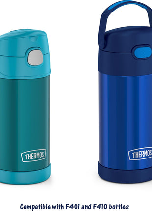 THERMOS FUNtainer 12 Ounce Insulated Kids Water Bottle Replacement Straws, 4 Straws