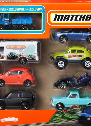 Matchbox 8-Pack Die-Cast Vehicles with 1 Exclusive (Styles May Vary) | 8 themed 1:64 scale die-cast vehicles incl. 1 exclusive, styles may vary, no batteries, Ages 3+