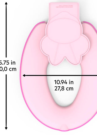 Bright Starts Disney Baby Minnie Mouse Flip & Sit Potty Training Seat, Attaches to Toilet Securely, Space Saving Design Fits Most Toilets