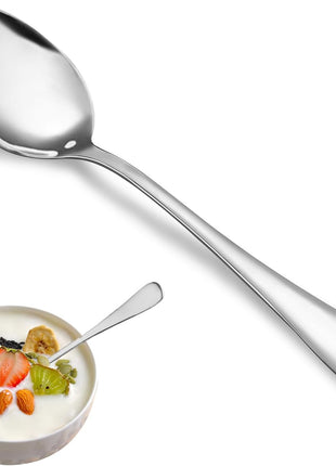 Teaspoon Set,16 Piece 6.7 inch Spoons Silverware, Premium Food Grade Stainless Steel Tea Spoons, Durable Small Spoon, Good Teaspoons, Kitchen Dessert Spoon Set, Mirror Finish & Dishwasher Safe