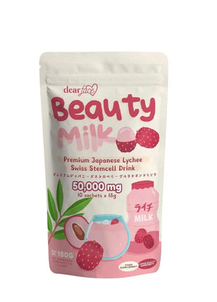 Beauty Milk Premium Japanese Lychee Swiss Stemcell Drink 50,000mg - 10 Sachets