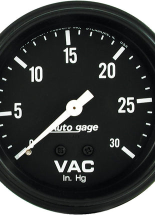 AUTO METER 2317 Autogage Vacuum Gauge Regular, 2.625 in.