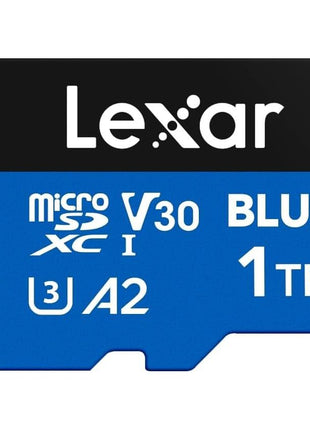 Lexar 1TB Blue Micro SD Card Up to 160MB/s, microSDXC UHS-I Memory Card with SD Adapter, C10, U3, A2, V30, Full HD, 4K UHD, High Speed TF Card