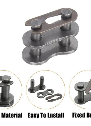 AZSSMUK #35 Roller Chain - 5 Feet Carbon Steel Material with 2 Connecting Links Industrial Chain - 160 Links