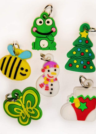 Rubber Loom Band Charm, Silicone Bracelet Charms,Loom Rubber Bands Charms,Bracelet Pendant, 105pcs