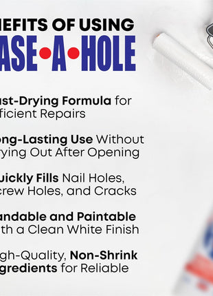 Wall Repair Stick – Quick-Dry Nail & Screw Hole Filler for Drywall, Wood & Plaster – No Sand Spackle Alternative, Paintable Putty, 4.5 oz