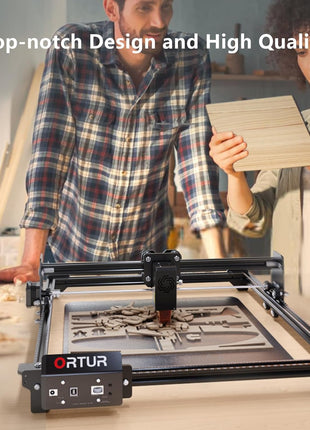 ORTUR Laser Master 2 S2 LU2-10A Laser Engraver Laser, 10000mW Engraving Cutting Machine, Class 4 High Accuracy Laser Cutter, DIY Laser Marking for Metal