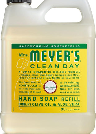 MRS. MEYER'S CLEAN DAY Hand Soap Refill, Lavender Scent, 33 Fl Oz Bottle