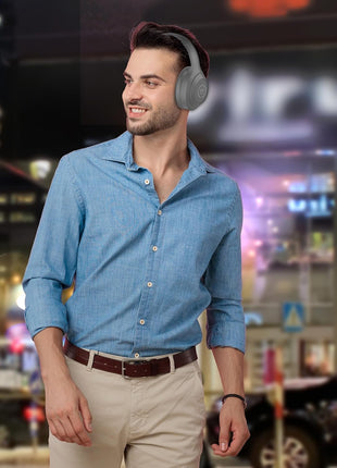 Morpheus 360 Comfort Plus Wireless Over-Ear Headphones - Bluetooth Headset with Microphone - 10H Playtime - HP6500G (Grey)
