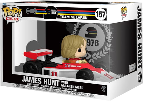 Funko Pop! Rides Super Deluxe: McLaren - James Hunt with McLaren M23D | Collectable Vinyl Figure, Gift Idea, Official Merchandise, Toys for Kids & Adults, Sports Fans, Model Figure for Collectors