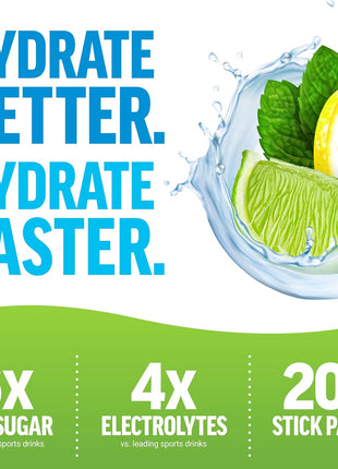Force Factor Liquid Labs Electrolytes Powder Packets | Hydration Packets to Make Electrolyte Water, 5 Electrolytes, Vitamins, Minerals & Antioxidants, Lemon-Lime, 20 Stick Packs