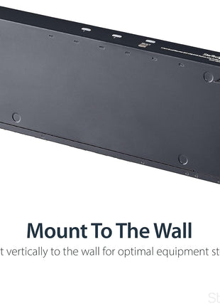 StarTech.com 2U Vertical Wall Mount Patch Panel Bracket - Steel Rack Mount Bracket w/Hardware for 19 inch Network, Server and Data Equipment , TAA (RK219WALLV)