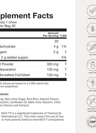 HumanN Memory + Focus Chews & Heart Gummies Zero Sugar