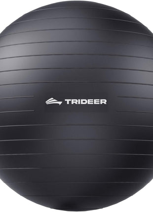 Trideer Yoga Ball for Exercise, Pregnancy & Birthing, 5 Sizes Exercise Ball for Physical Therapy, Stability, Fitness, Quick Pump Included