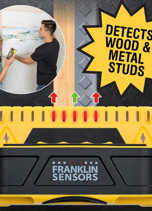Franklin Sensors ProSensor M150/X990 Stud Finder with Live Wire Detection and 9-Sensors, Wood & Metal Stud Detector/Wall Scanner, Made in The USA