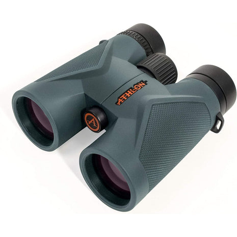 Athlon Optics 8x42 Midas UHD Gray Binoculars with ED Glass for Adults and Kids, High-Powered Binoculars for Hunting, Birdwatching, and More | For Hunting, Birdwatching, and Adults & Kids | High-Powered, ED Glass, Eye Relief | Waterproof and Fogproof