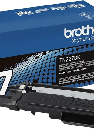 Brother Genuine TN227, TN227BK, High Yield Toner Cartridge, Replacement Black Toner, Page Yield Up to 3,000 Pages, TN227BK, Amazon Dash Available