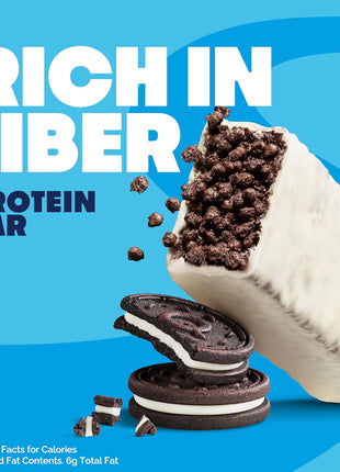 Quest Nutrition Crispy Cookies & Cream Hero Protein Bar, 18g Protein, 1g Sugar, 3g Net Carb, Gluten Free, Protein Snack, Keto Friendly, 12 Count