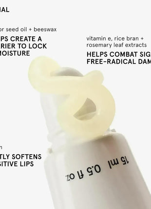 Glossier Balm Dotcom Hydrating Lip Balm - Universal Salve, Up to 12Hr Moisture - Lanolin, Beeswax & Castor Oil for Dry Lips, Cuticles & Skin - Original, Clear Fragrance-Free, 15ml