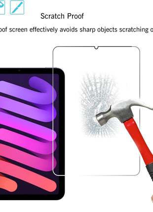 Ailun Screen Protector for iPad Mini 7 & 6, 2 Pack, 8.3 Inch, Case Friendly | Mini 7 A17 Pro 7th Gen 2024, Mini 6th Gen 2021 Release, Tempered Glass, 2.5D Edge