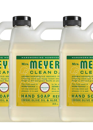 MRS. MEYER'S CLEAN DAY Hand Soap Refill, Lavender Scent, 33 Fl Oz Bottle