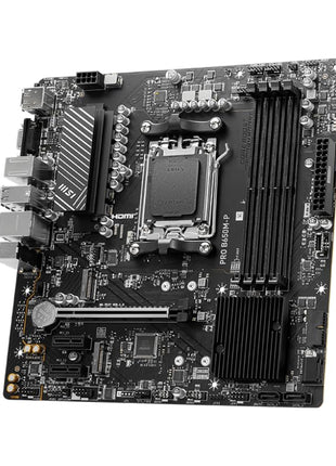 MSI PRO B650M-P ProSeries Motherboard (AMD Ryzen 9000/8000/7000 Series Processors, AM5, DDR5, PCIe 4.0, M.2, SATA 6Gb/s, USB 3.2 Gen 2, HDMI/DP, 2.5Gbps LAN, mATX)