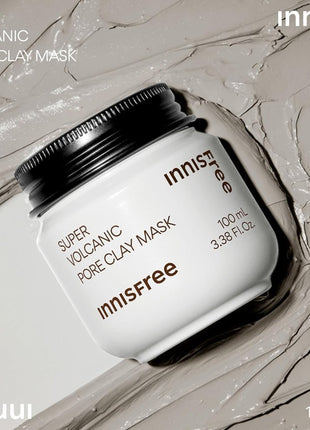【Innisfree】Super Volcanic Pore Clay Mask 100ml - Genuine Product Sensitive Skin Oily Skin Men Blackheads Mud Pack Low Irritation Pore Care Trouble Care Sebum Absorption Volcanic Ash Korean Cosmetics