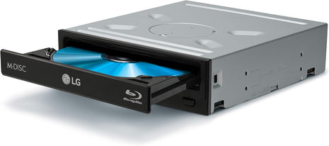 LG Electronics BH16NS40 16X Blu-ray/DVD/CD Multi Compatible Internal SATA Rewriter Drive, BDXL, M-DISC Support, Black, with PowerDVD SW