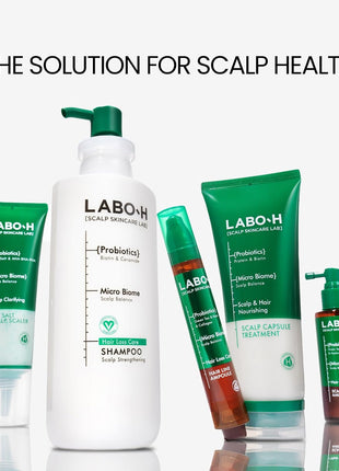 LABO.H Scalp Strengthening Roll On Serum and Scrub SET - Korean Hair Anchoring Serum for Daily Massage and Hair Growth | Vegan | Anti-Loss Treatment | Cooling & Soothing Relief with Rosemary Oil