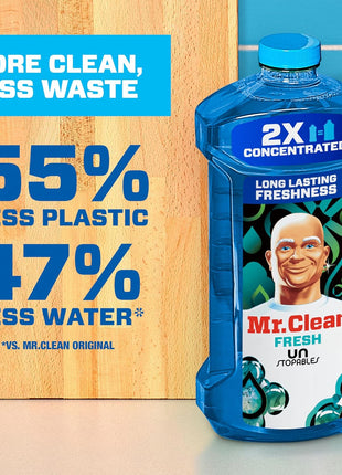 Mr. Clean 2X Concentrated Multi Surface Cleaner with Unstopables Fresh Scent 41 fl oz