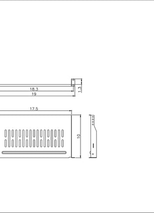 Cantilever Server Shelf Vented Shelves Rack Mount 19inch 1U 10inch(250mm) Deep