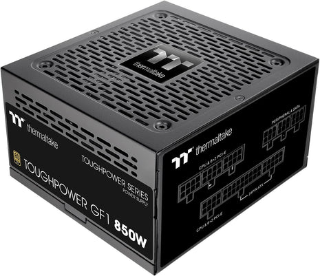 Thermaltake GF1 Fully Modular ATX 850W Power Supply - 80 Plus Gold - Ultra Quiet - Zero RPM, PS-TPD-0850FNFAGU-P