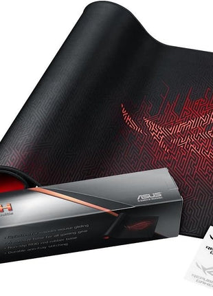 ASUS ROG Sheath Gaming Mouse Pad 35.4 inch x 17.3 inch, Extra-Large Surface, Pixel-Precise Tracking, Anti-Fray Stitched Edges, Non-Slip Base - Black/Red