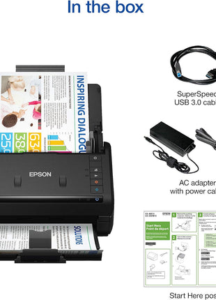 Epson Workforce ES-400 II Color Duplex Desktop Document Scanner for PC and Mac, with Auto Document Feeder (ADF) (Renewed)