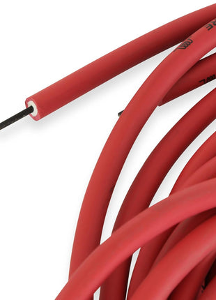 MSD 32129 Super Conductor Spark Plug Wire Set, Red, Straight Boots