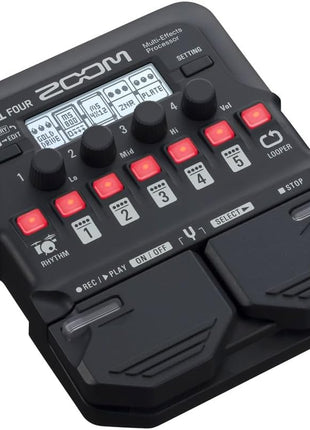 Zoom G1X Four Multi-Effects Processor with Expression Pedal for Electric Guitar