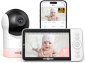 PARIS RHÔNE Video Baby Monitor, 2K UHD WiFi Camera, Night Vision, 5inch Smart Baby Monitor with App Control, Motion and Cry Detection, AI Tracking, Three-Way Audio, RGB Night Light, Lullabies