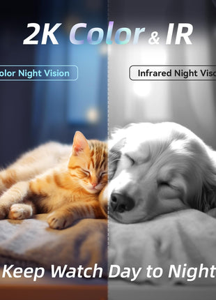 blurams Pet Camera 2K, Dog Camera with Phone App, 360° PTZ Indoor Cameras for Home Security Indoor, Color Night Vision, 2-Way Talk, Motion Detection&Tracking, Cloud&SD