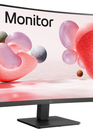 LG 32MR50C-B Curved Monitor 32-Inch FHD 100Hz AMD FreeSync OnScreen Control Dynamic Action Sync Black Stabilizer Tilt Stand (HDMI) - Black