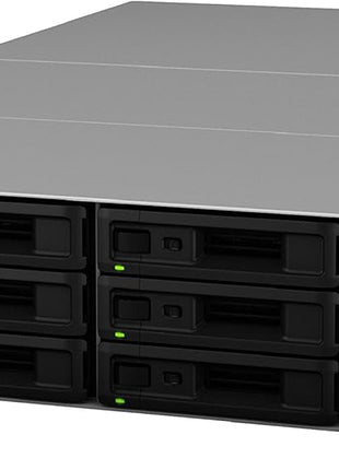 Synology RX1217RP 12-AY 2U Rack Mount Storage Expansion Unit With 2X Power Supply, 3.5 inch/2.5 inch Sata Drive Bays, Diskstation Manager, Diskless