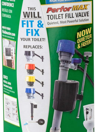 Fluidmaster 400H Universal Toilet Fill Valve, High Performance, 1-Pack